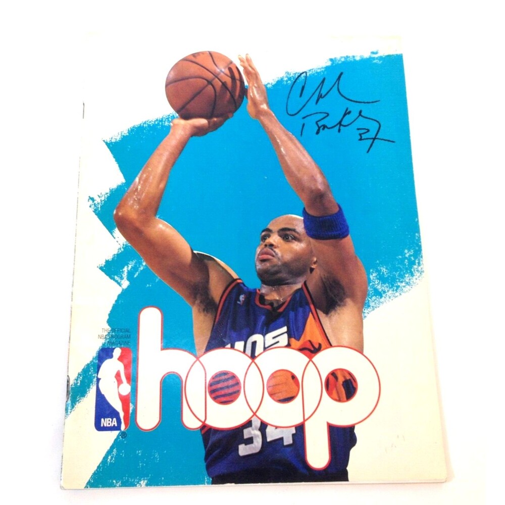 Charles Barkley 1995 Hoop NBA Program Pat Riley Michael Jordan & More